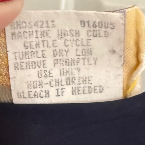 Vintage California Dynasty Blue Gown size Large - Picture 4 of 5